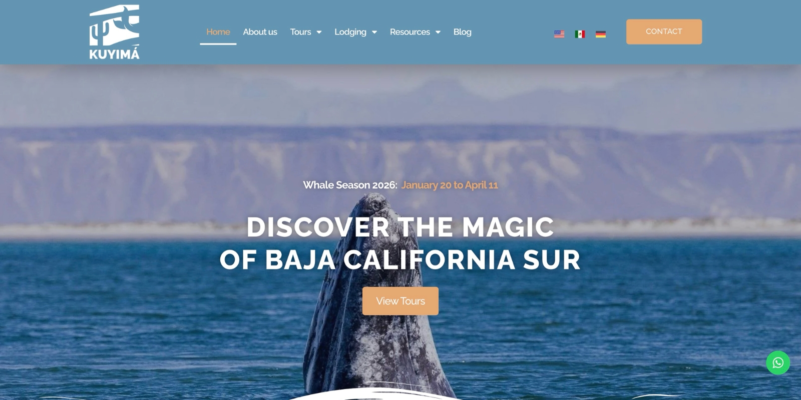 Sitio web de Kuyima Ecoturismo