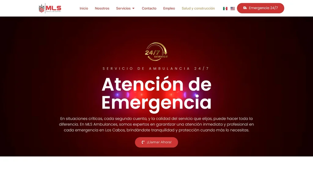 Sitio web de MLS Ambulance